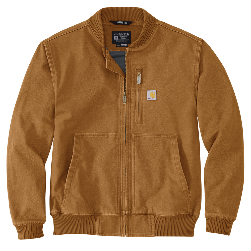 Rugged Flex Duck Relaxed Fit Bomber Jacket | Carhartt 106781 – The