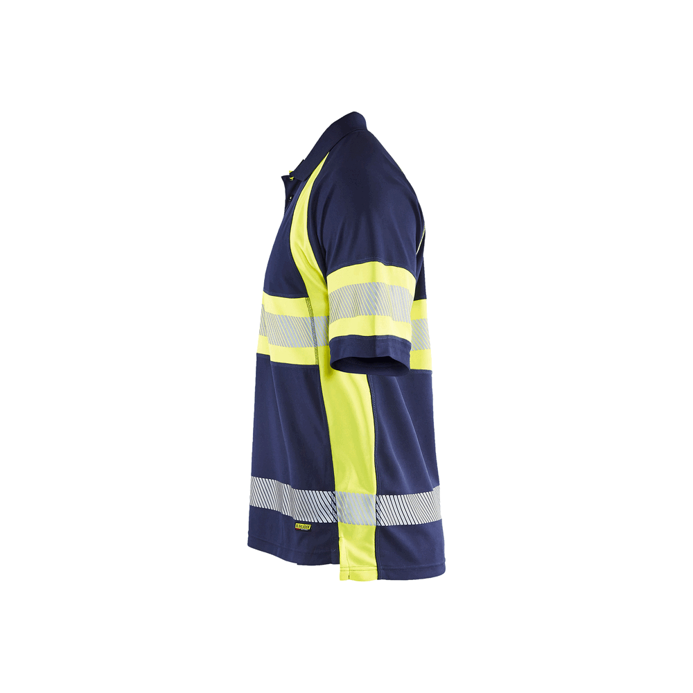 Visibility Polo - 8933-Navy Blue/Yellow Hi-Viz | Blaklader 34681051