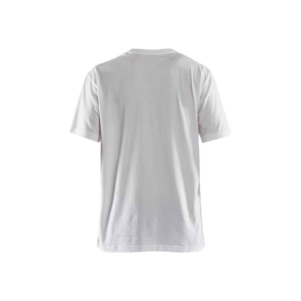 Short Sleeve Branded T-Shirt - 1000-White | Blaklader 35551042