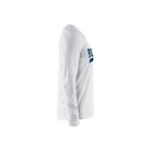 Long Sleeve Branded T-Shirt - 1000-White | Blaklader 35571042
