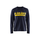 Long Sleeve Branded T-Shirt - 8600-Dark Navy Blue | Blaklader 35571042