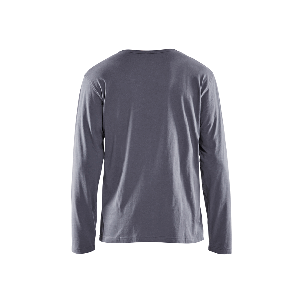 Long Sleeve Branded T-Shirt - 9400-Grey | Blaklader 35571042