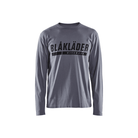 Long Sleeve Branded T-Shirt - 9400-Grey | Blaklader 35571042