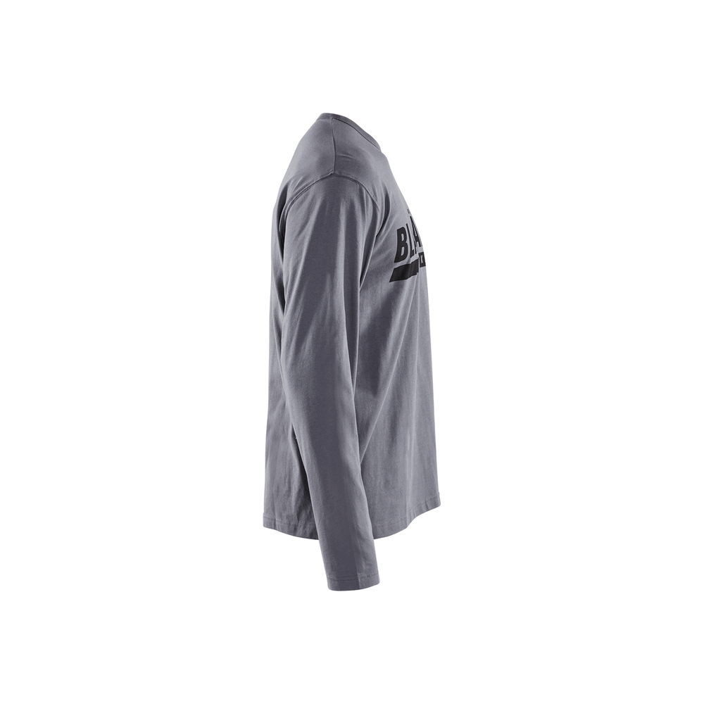 Long Sleeve Branded T-Shirt - 9400-Grey | Blaklader 35571042