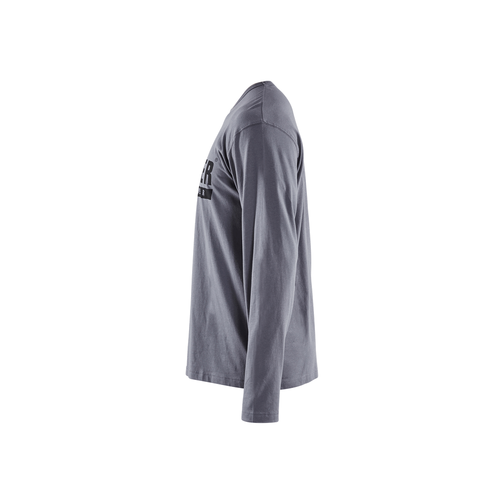 Long Sleeve Branded T-Shirt - 9400-Grey | Blaklader 35571042