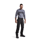 Long Sleeve Branded T-Shirt - 9400-Grey | Blaklader 35571042