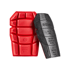 Wide Reinforced Kneepads - 9956-Black/Red | Blaklader 40581203