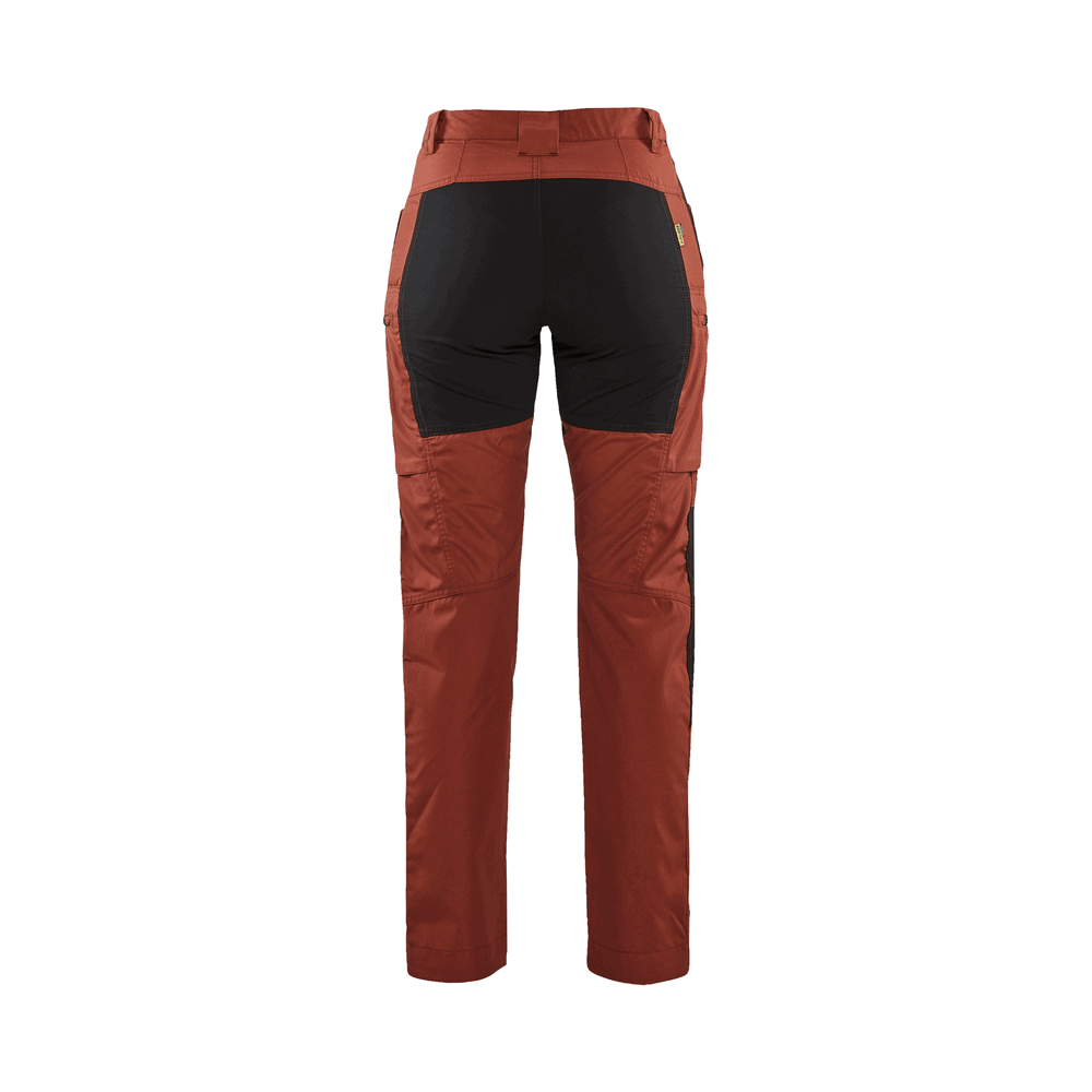 Women'S Service Stretch Pants - 5999-Burned Red/Black | Blaklader 71531845