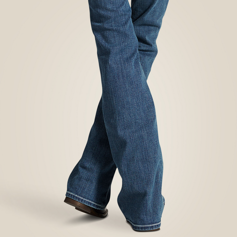 R.E.A.L. Mid Rise  Whipstitch Boot Cut Jean - 400-Rainstorm | Ariat 10016202