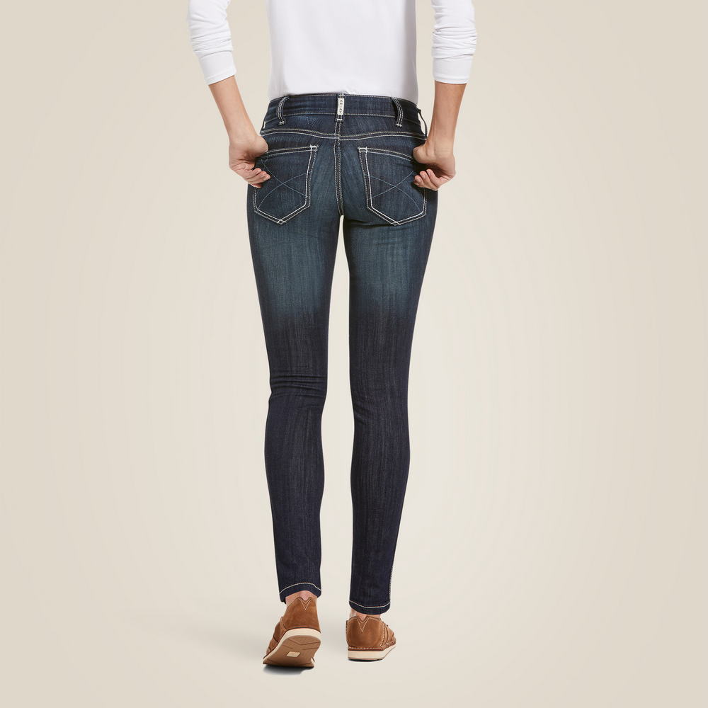 R.E.A.L. Mid Rise Stretch Outseam Ella Skinny Jean - 400-Celestial | Ariat 10018357