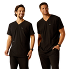 Derham 6 Pocket Scrub Top - 001-Black | Ariat 10039720