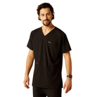 Derham 6 Pocket Scrub Top - 001-Black | Ariat 10039720