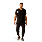 Derham 6 Pocket Scrub Top - 001-Black | Ariat 10039720