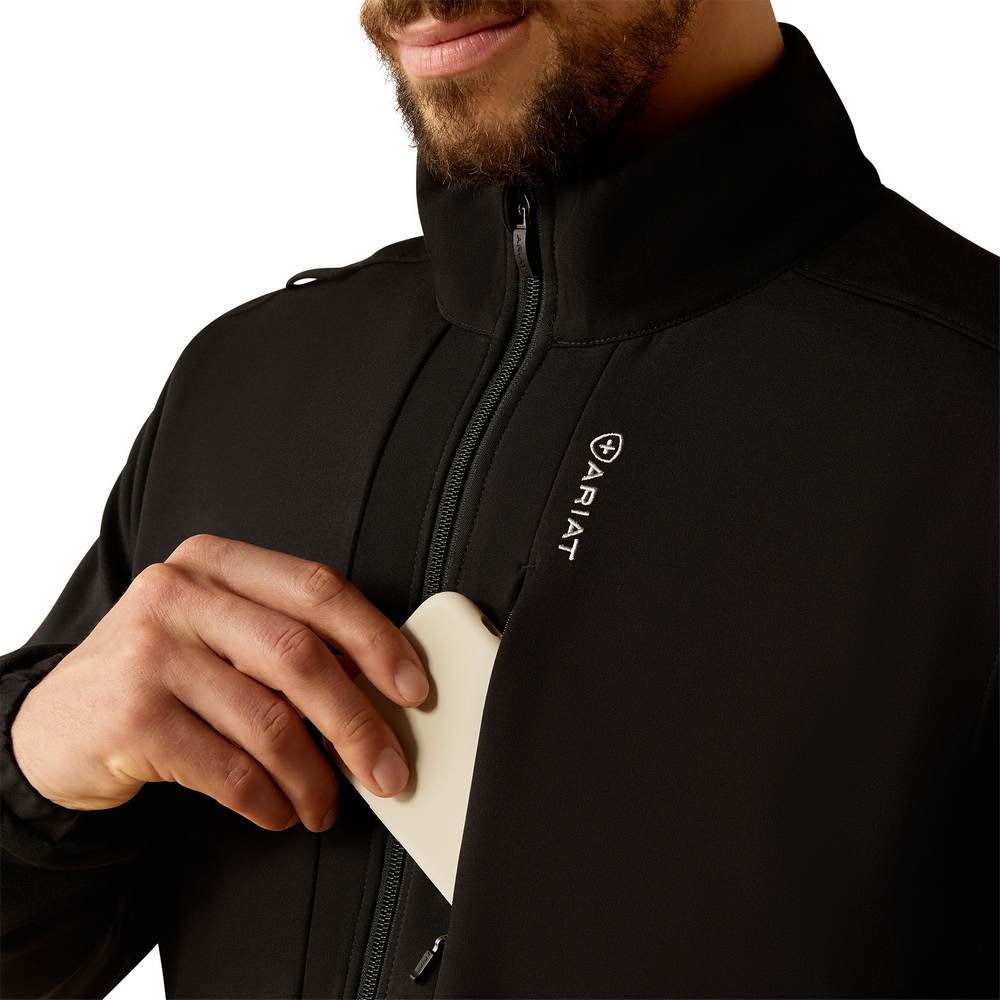 Galen Fleece Scrub Jacket - 001-Black | Ariat 10041876