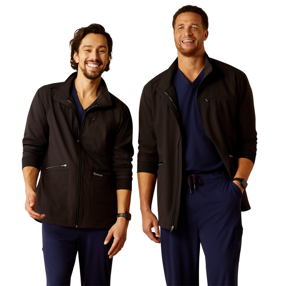Conrad Utility Scrub Jacket - 001-Black | Ariat 10041884