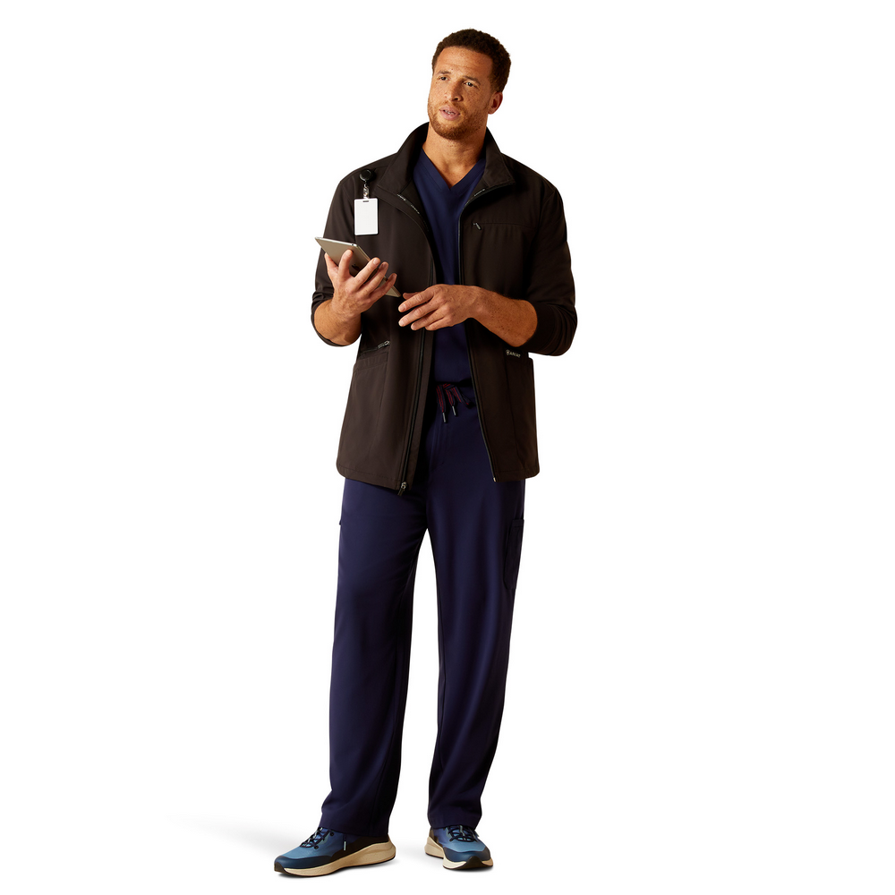 Conrad Utility Scrub Jacket - 001-Black | Ariat 10041884