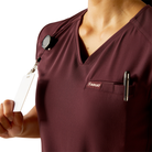 Clara 6 Pocket Scrub Top - 600-Winetasting | Ariat 10039713