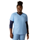Clara 6 Pocket Scrub Top - 400-Light Blue Heather | Ariat 10039714