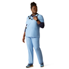 Clara 6 Pocket Scrub Top - 400-Light Blue Heather | Ariat 10039714