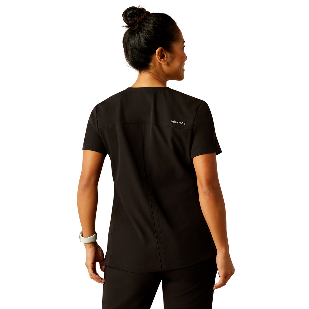 Clara 6 Pocket Scrub Top - 001-Black | Ariat 10039716