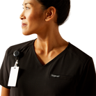 Clara 6 Pocket Scrub Top - 001-Black | Ariat 10039716