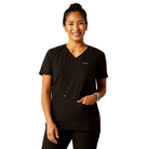 Clara 6 Pocket Scrub Top - 001-Black | Ariat 10039716