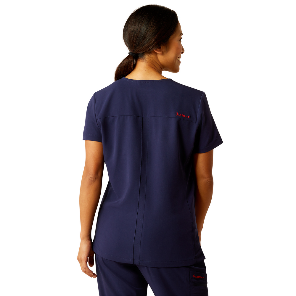 Clara 6 Pocket Scrub Top - 410-Navy | Ariat 10039717