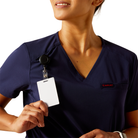 Clara 6 Pocket Scrub Top - 410-Navy | Ariat 10039717