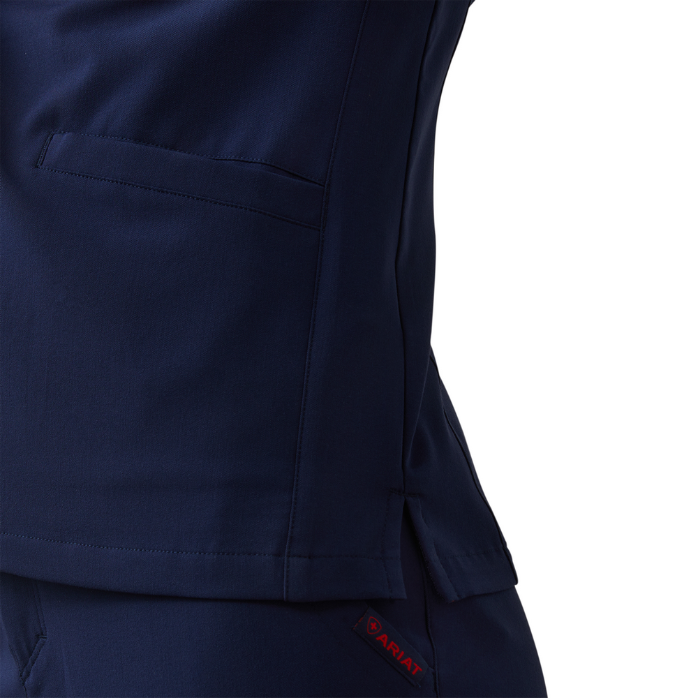 Clara 6 Pocket Scrub Top - 410-Navy | Ariat 10039717