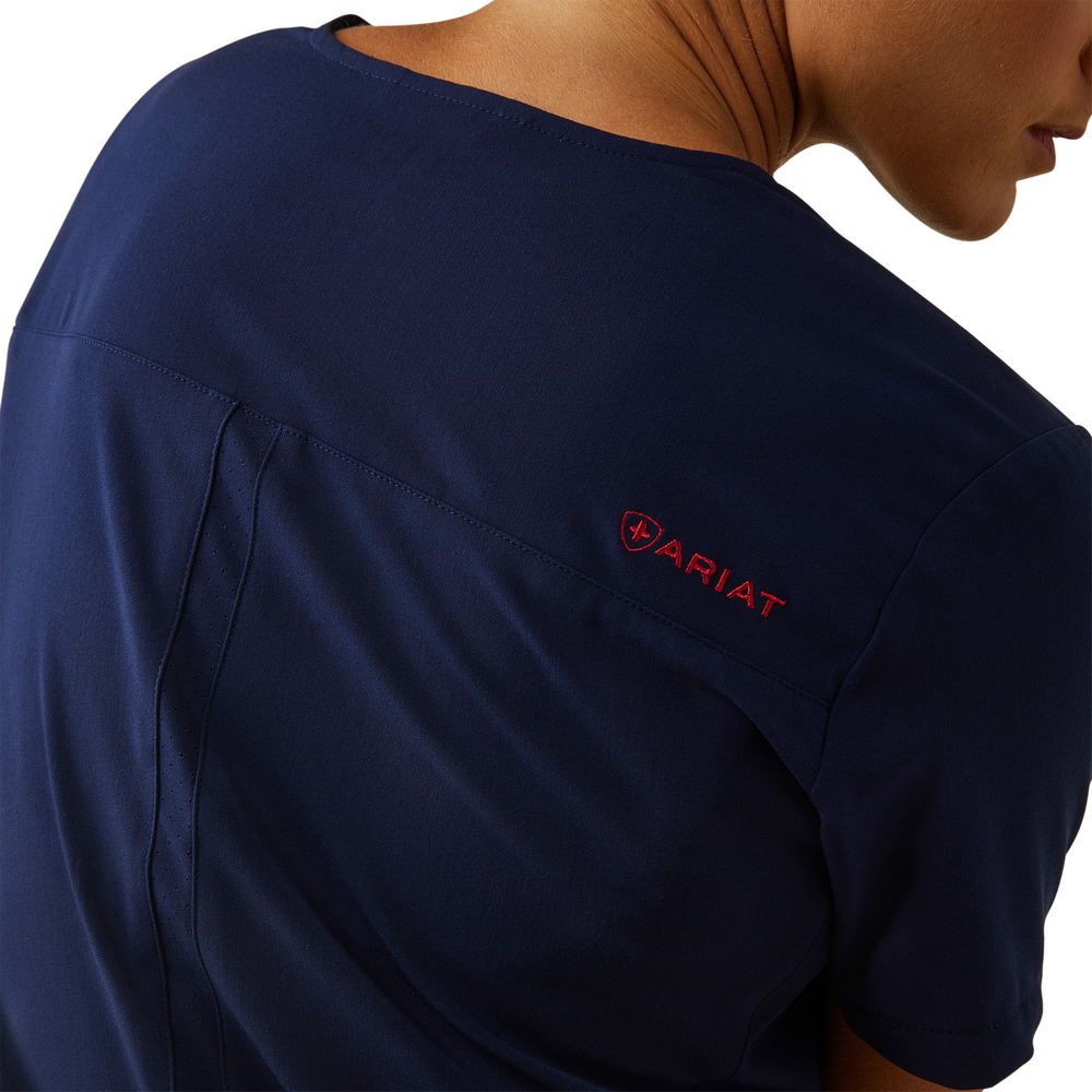 Clara 6 Pocket Scrub Top - 410-Navy | Ariat 10039717