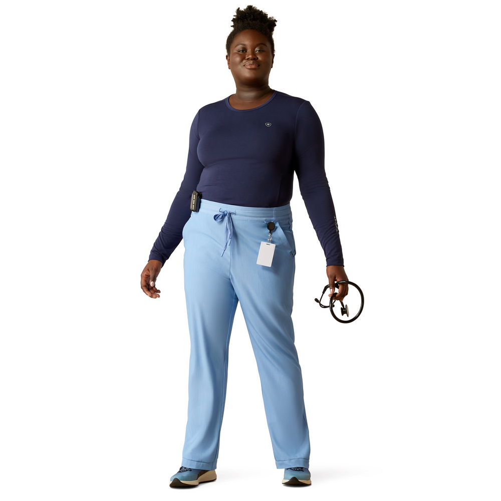 Nightingale Utility Stretch Scrub Pant - 400-Light Blue Heather | Ariat 10039951