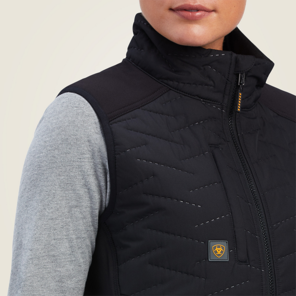 Rebar Cloud 9  Insulated Vest - 001-Black | Ariat 10041473