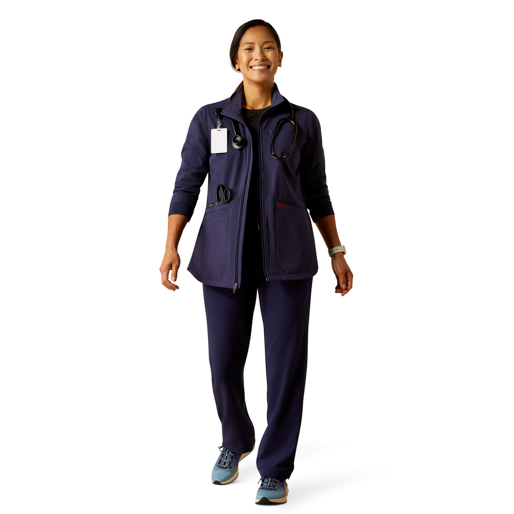 Rosalyn Utility Scrub Jacket - 410-Navy | Ariat 10041867