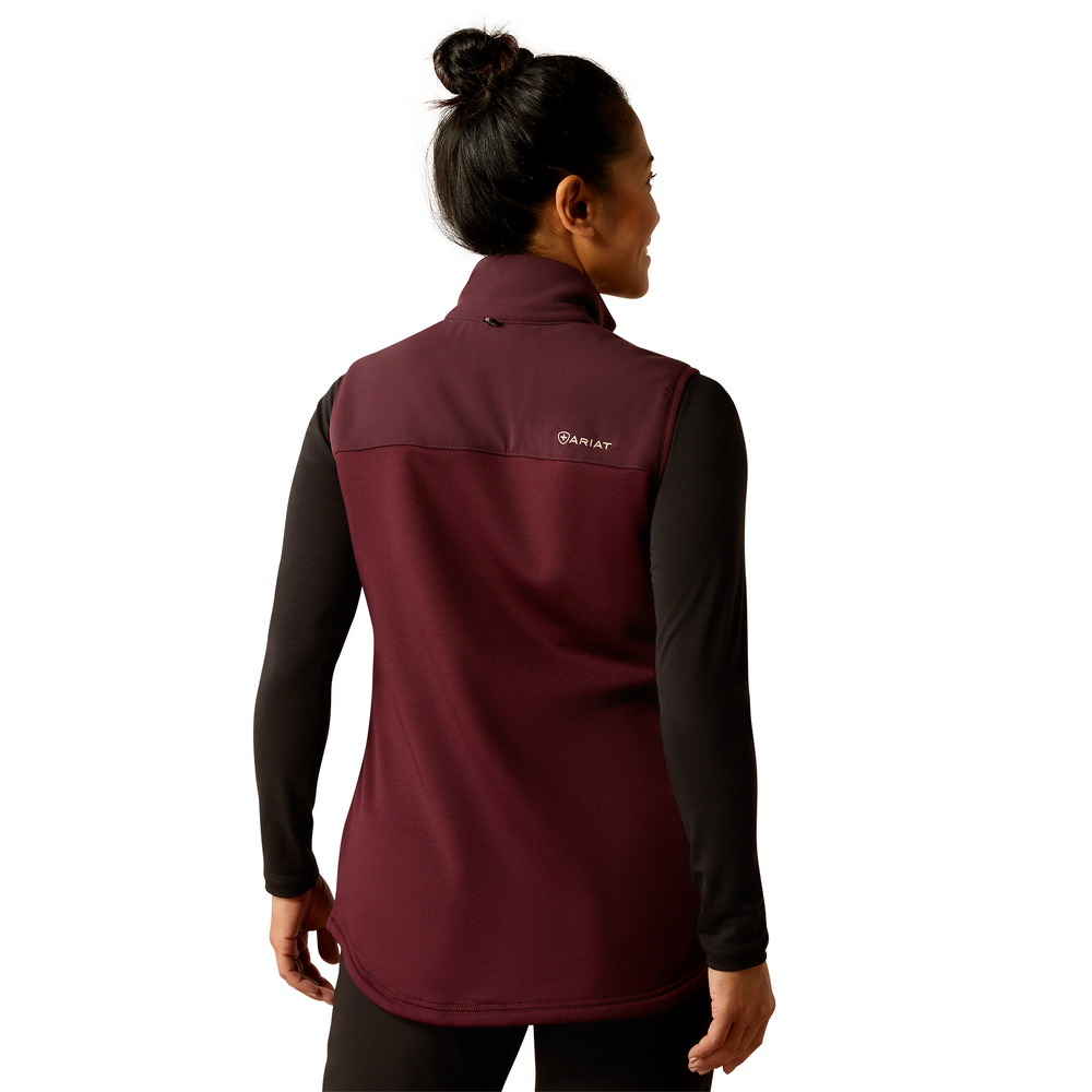Sina Fleece Scrub Vest - 600-Winetasting | Ariat 10041892