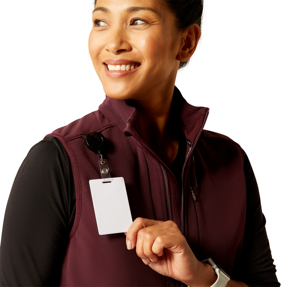 Sina Fleece Scrub Vest - 600-Winetasting | Ariat 10041892