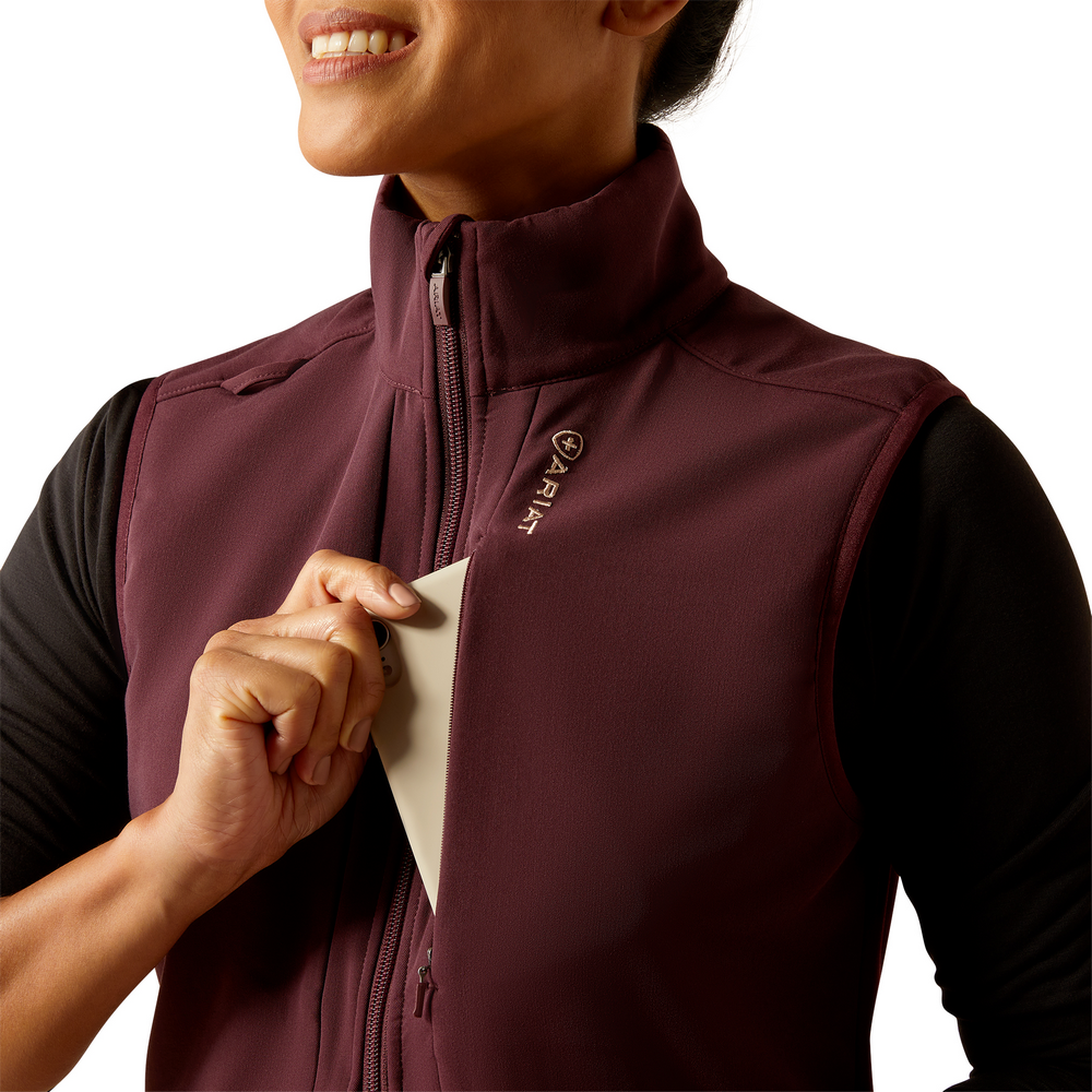 Sina Fleece Scrub Vest - 600-Winetasting | Ariat 10041892