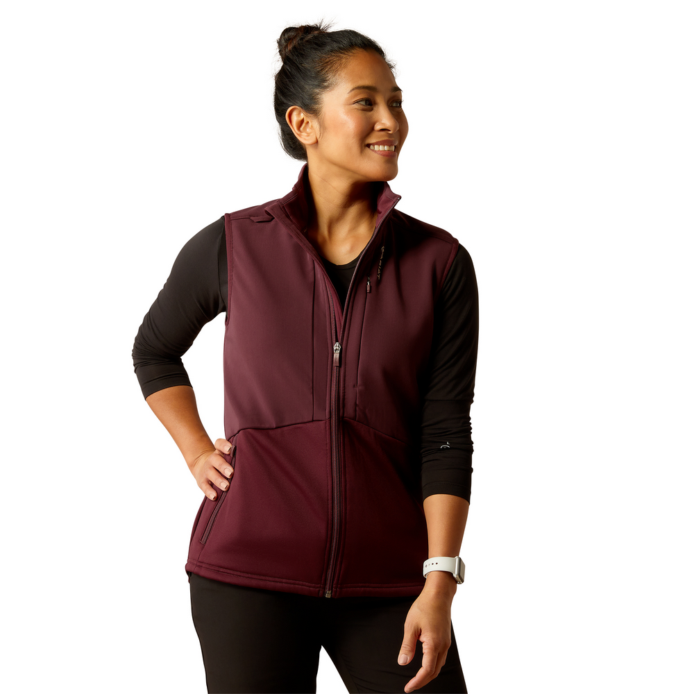 Sina Fleece Scrub Vest - 600-Winetasting | Ariat 10041892