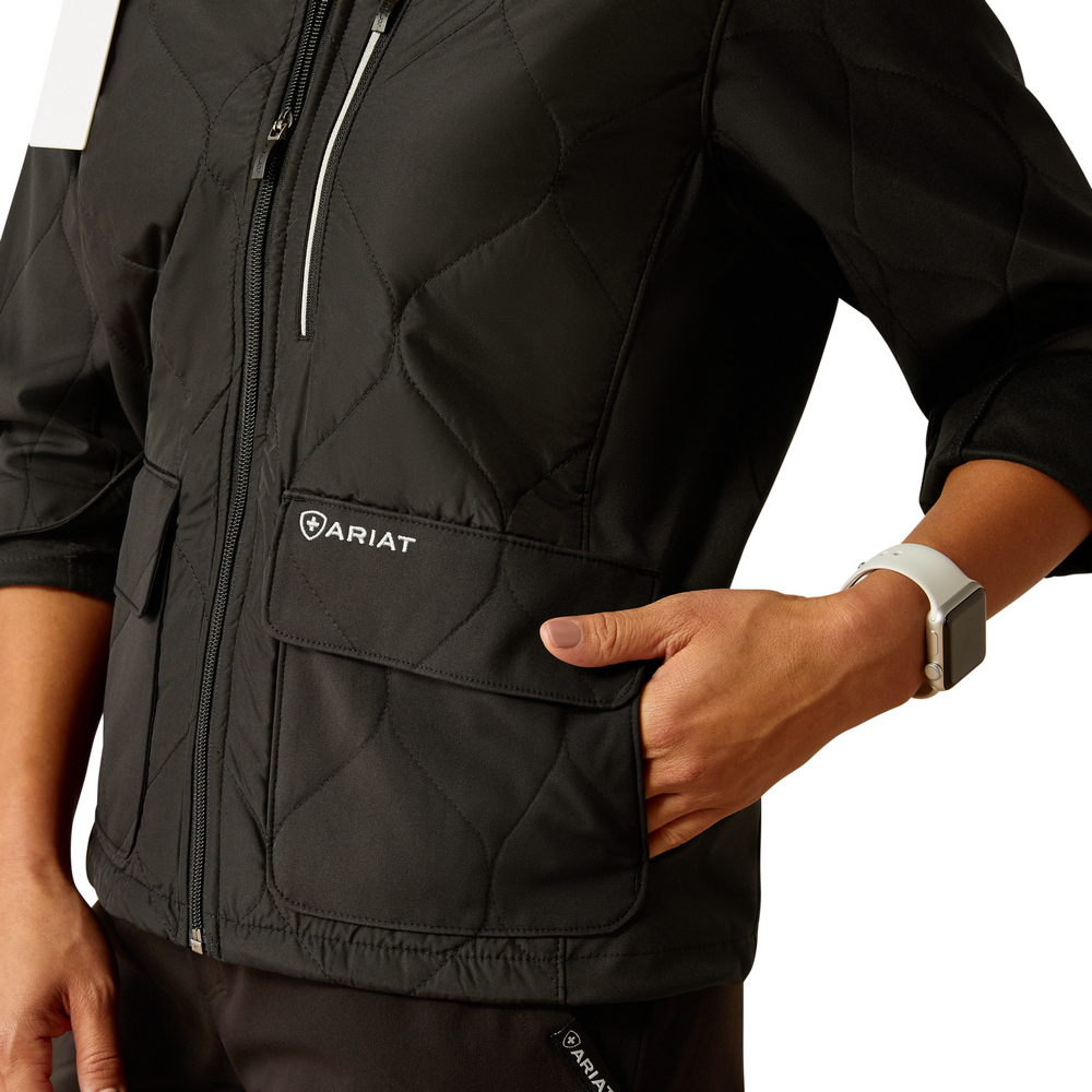 Ambroise Insulated Scrub Jacket - 001-Black | Ariat 10041893