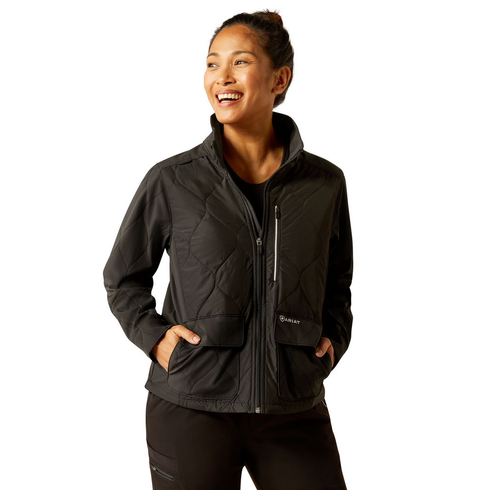 Ambroise Insulated Scrub Jacket - 001-Black | Ariat 10041893