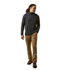 Rebar Gridwork 1/4 Zip Baselayer - 001-Black | Ariat 10046513