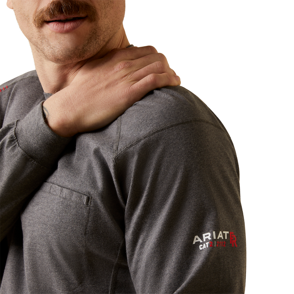 Fr Air True Grit T-Shirt - 010-Charcoal Heather | Ariat 10046660