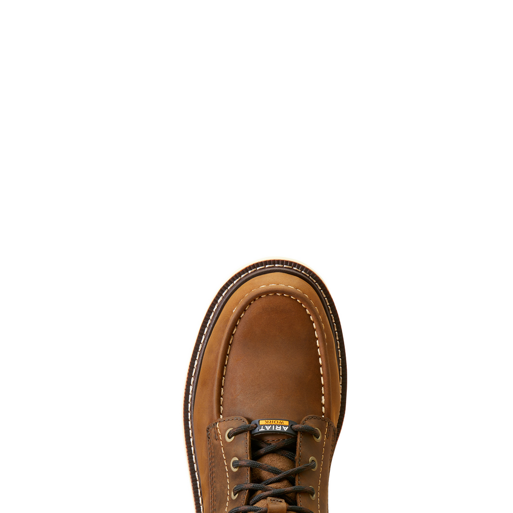 Rebar Lift 6" Waterproof Composite Toe Work Boot - 200-Distressed Brown | Ariat 10046876