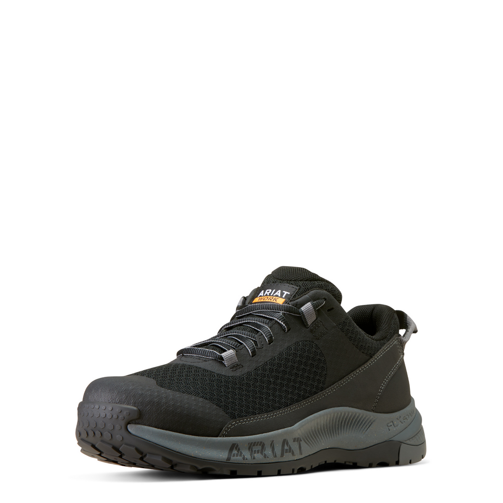 Outpace Shift Composite Toe Work Shoe - 001-Black | Ariat 10047026