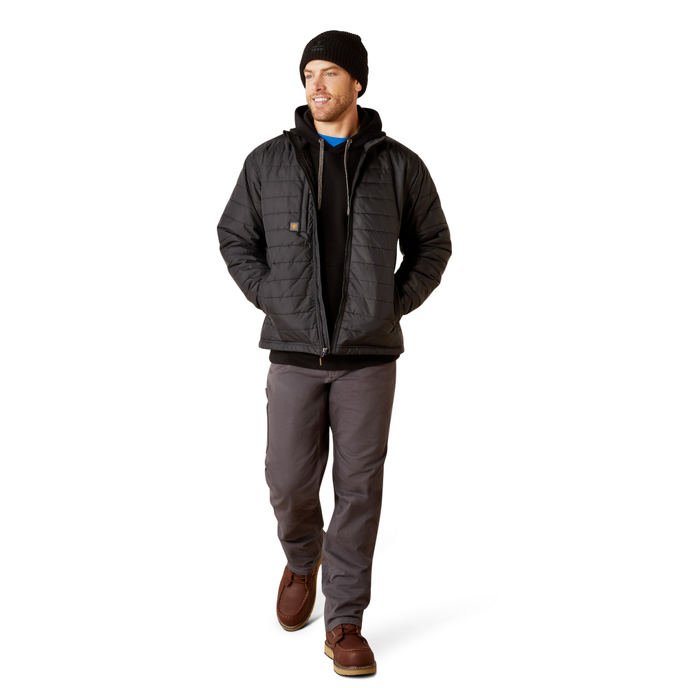 Rebar Cordura Ripstop Lightweight Insulated Jacket - 001-Black | Ariat 10052030