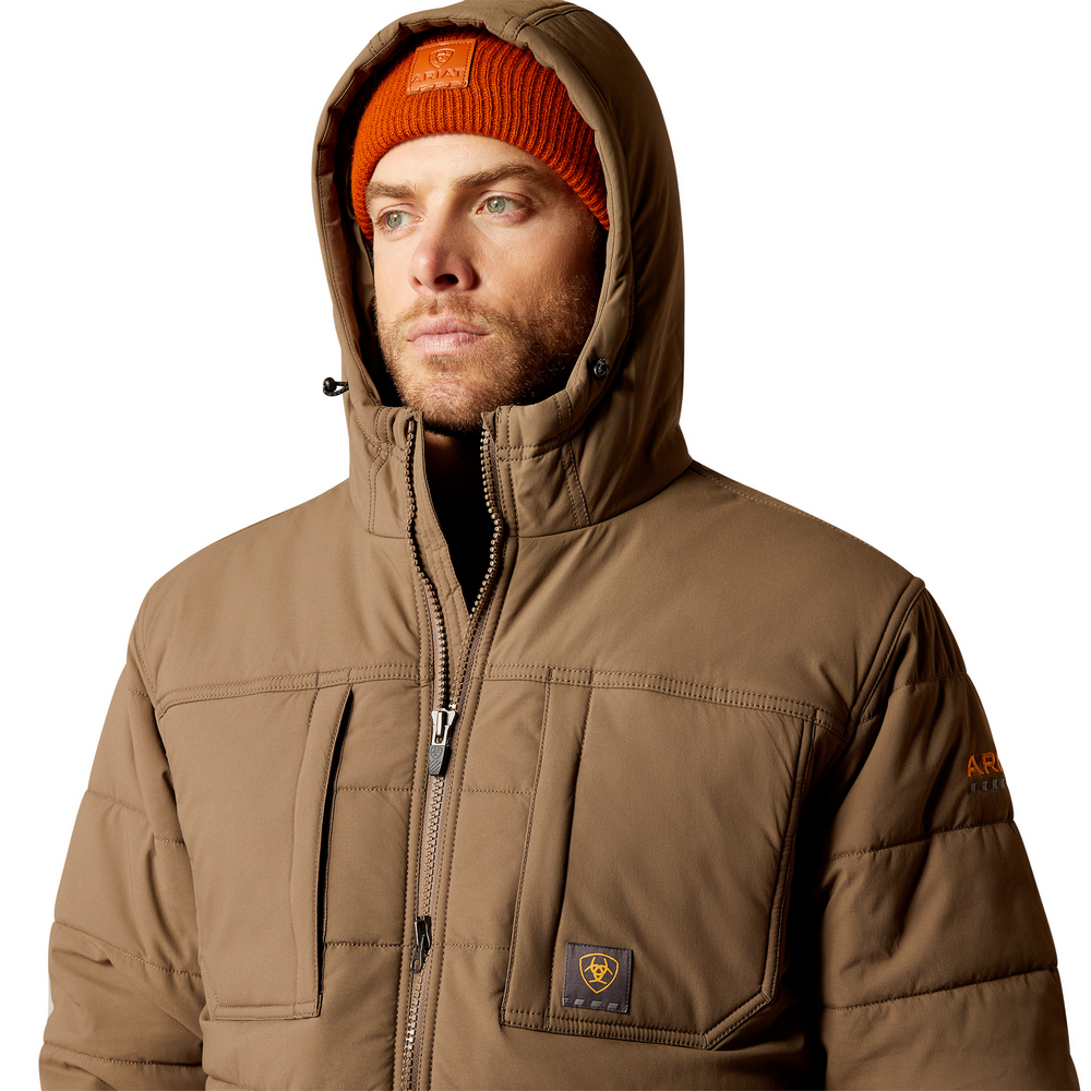 Rebar Winter Valiant Ripstop Insulated Jacket - 200-Chocolate Chip | Ariat 10052428