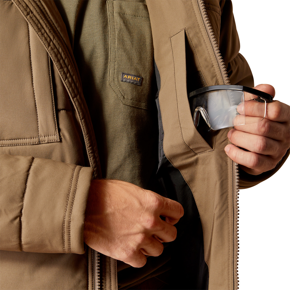 Rebar Winter Valiant Ripstop Insulated Jacket - 200-Chocolate Chip | Ariat 10052428