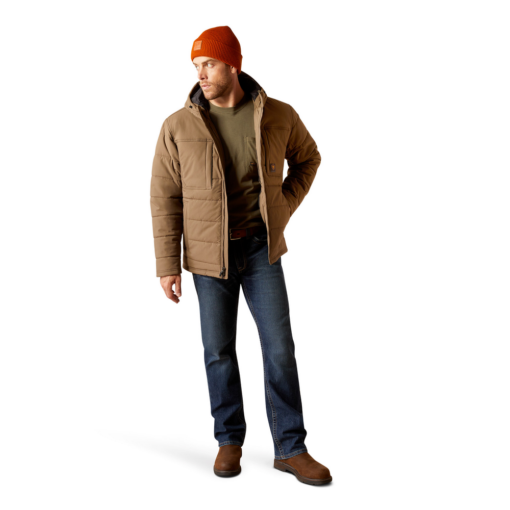 Rebar Winter Valiant Ripstop Insulated Jacket - 200-Chocolate Chip | Ariat 10052428