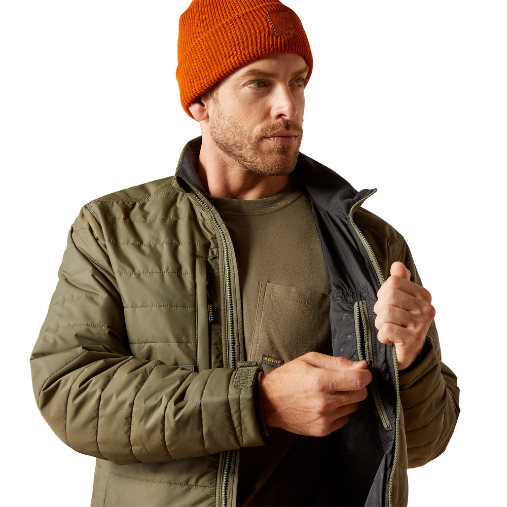 Rebar Cordura Ripstop Lightweight Insulated Jacket - 300-Beetle | Ariat 10052553