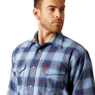 Fr  Bighorn  Snap Work Shirt - 400-Powder Blue | Ariat 10052931