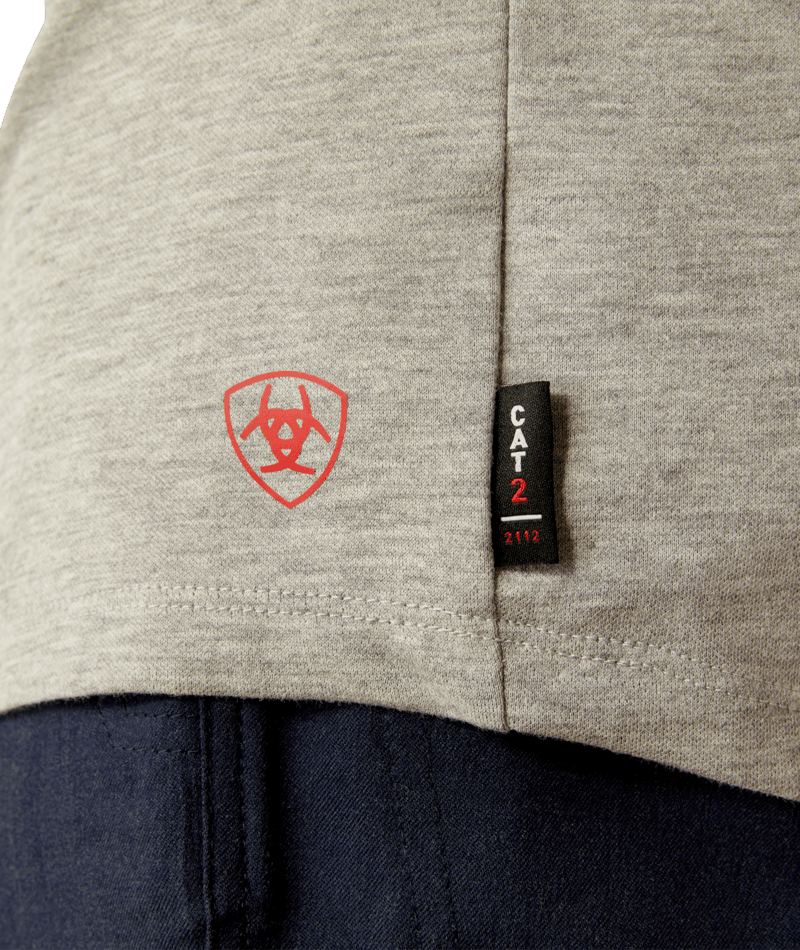 FR Primo Hooded T-Shirt - 250-Heather Grey | Ariat 10052109